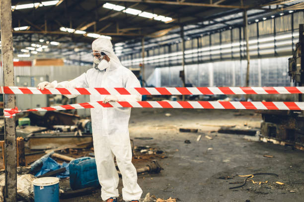 Professional Biohazard technician working in Allegan, MI